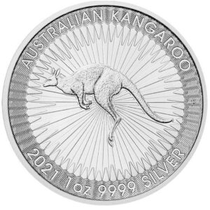 Australijski Kangur 1 uncja Srebra 2021 