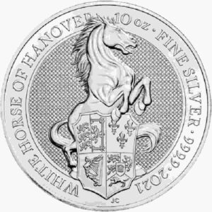 Bestie Królowej: Biały Koń Hanoweru 10 uncji Srebra 2021