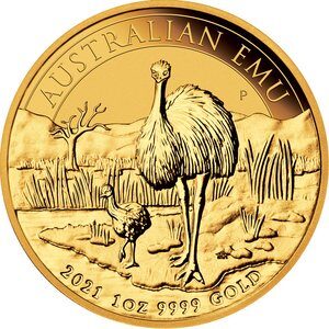 Australijskie Emu 1 uncja Złota 2021
