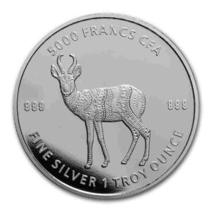 Antylopa - Republic Of Chad 1 uncja srebra 2021