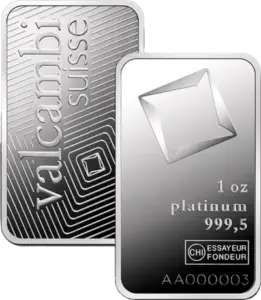 Sztabka platyny 1 uncja