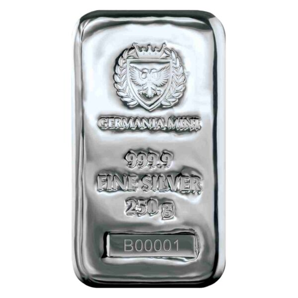 Sztabka Srebra 250 g Germania Mint
