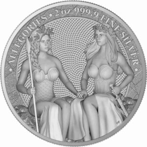 Allegorie Austria i Germania 2 uncje srebra 2021