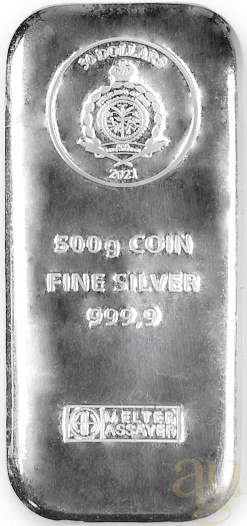 Argor Heraeus Niue sztabka moneta 500 g srebra