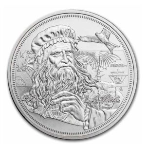 Ikony inspiracji da Vinci srebro