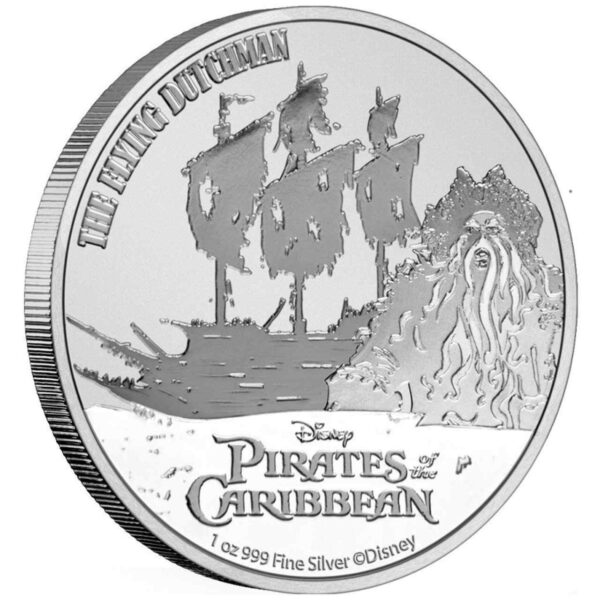Piraci z Karaibów Latający Holender 1 uncja srebra 2021