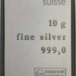 Sztabka 10 g Srebra Valcambi