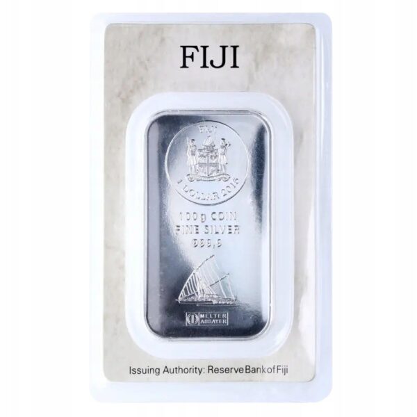 Argor Heraeus Fiji sztabka-moneta 100 g srebra