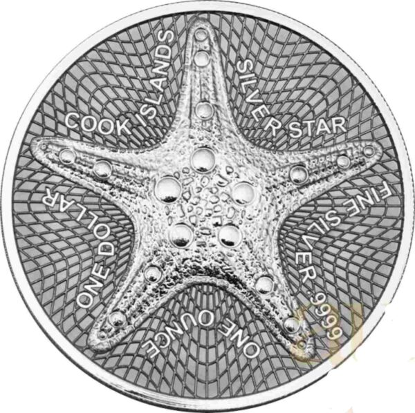 Cook Islands Starfish 1 uncja srebra 2021 - Sklep Szlachetne Inwestycje