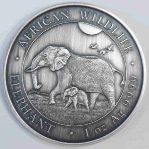 Słoń Somalijski 1 uncja Srebra