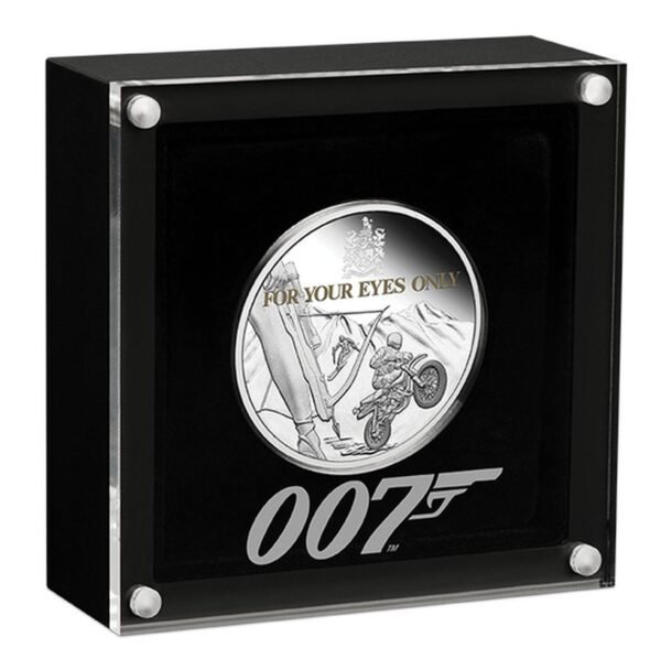 James Bond For Your Eyes Only 40th Anniversary 2021 1oz Silver Proof Coin