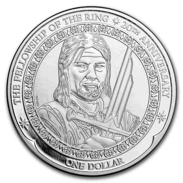 Władca Pierścieni 20 rocznica  Boromir 1 uncja srebra 2021