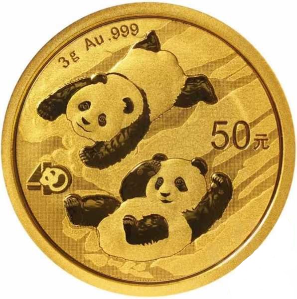 Chińska Panda 3 g Złota 2022
