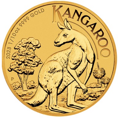 Australijski Kangur 1/10 uncji złota 2023
