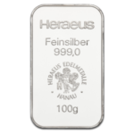 Srebra Sztabka 100 g