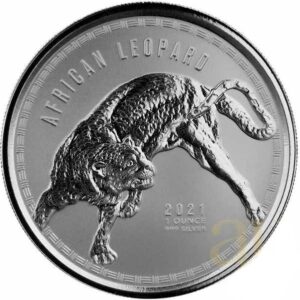 African Leopard Ghana 1 uncja Srebra 2021