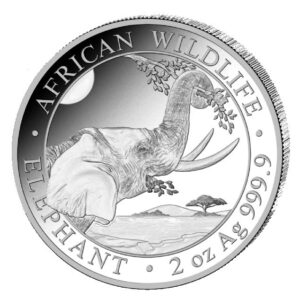 African Wildlife Słoń Somalijski 2 uncje srebra 2023