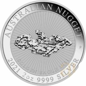 Australian Nugget 2 uncje srebra 2021