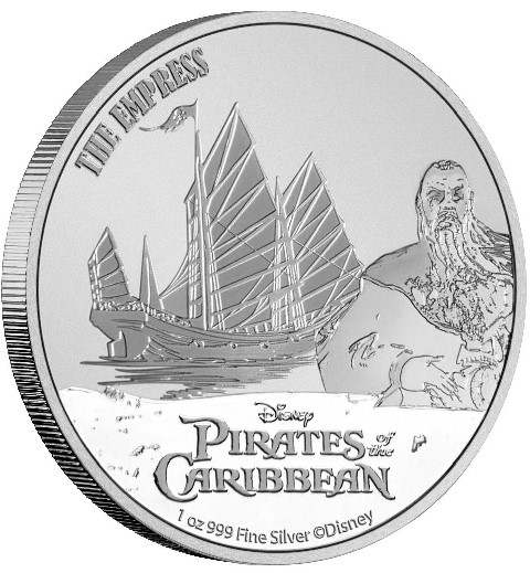 Piraci z Karaibów The Empress Kapitan Sao Feng 1 uncja srebra 2021
