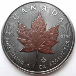 Kanadyjski Liść Klonowy 1 uncja srebra 2021 Rose Gold