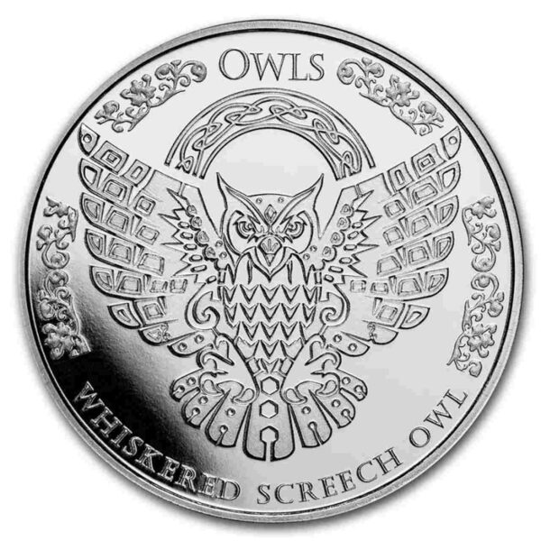 Tokelau Whiskered Screech Owl 1 uncja srebra 2022