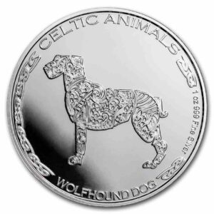 Wolfhound Dog Celtic Animals 1 uncja srebra 2022