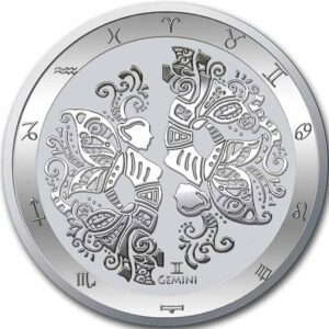 Bliźnięta Zodiac Series 1 uncja srebra 2022