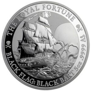 The Royal Fortune Black Flag Black Bart 5 uncji srebra 2020