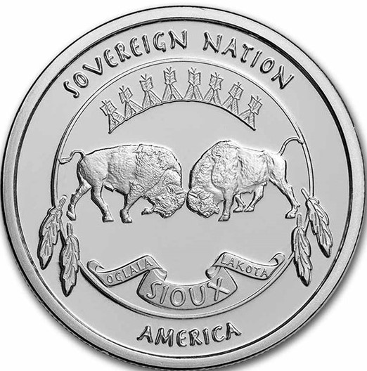 Chief Guardian Sioux Indian 1 uncja srebra 2022 - obrazek 2