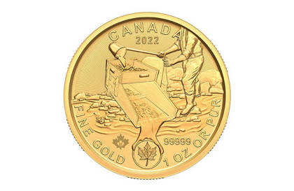 Kanada Gorączka złota w Klondike 1 uncja Złota 2022