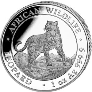 Leopard African Wildlife 1 uncja srebra 2022