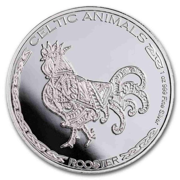 Rooster Celtic Animals 1 uncja srebra 2022