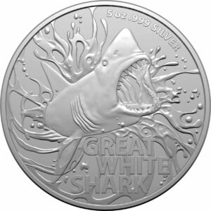 The Great White Shark 5 uncji Srebra 2022