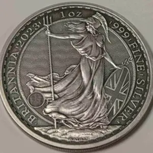 Britannia 1 uncja Srebra 2024 Antique