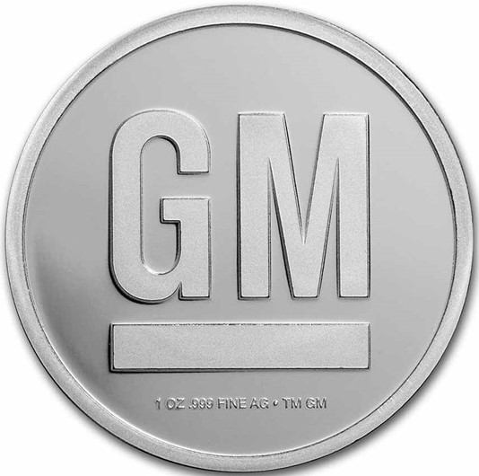 General Motors Logo 1 uncja srebra 2022