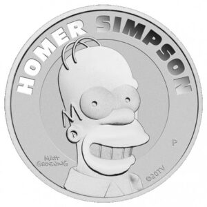 Srebrna moneta Homer Simpson 1 uncja Srebra 2022