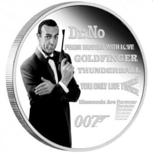 James Bond Legacy - Sean Connery 1 uncja Srebra 2021 PROOF Kolorowany