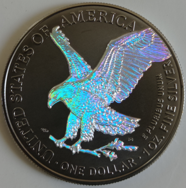 Amerykański Orzeł 1 uncja srebra 2023 Ruten z hologramem