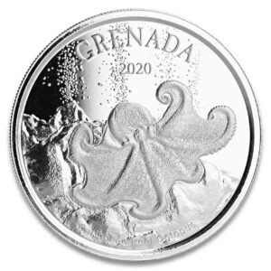 Grenada Octopus 1 uncja srebra 2020