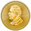Kanadyjski Liść Klonowy 1 uncja srebra 2024 złocenie