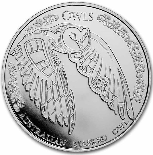 Owls Australian Masked Owl 1 uncja srebra 2022