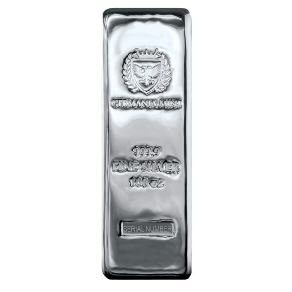 Sztabka Srebra 100 uncji Germania Mint