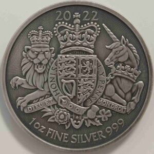 The Royal Arms 1 uncja Srebra 2022 Antique