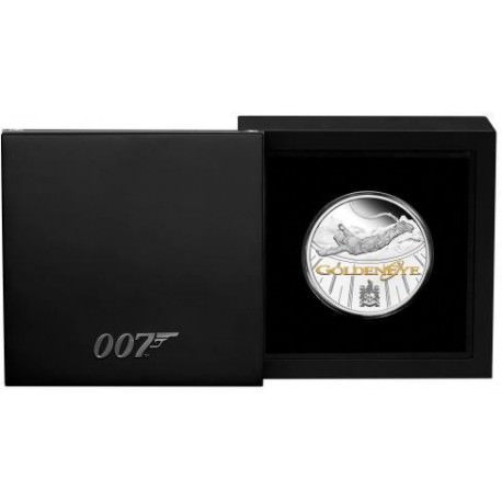 James Bond GoldenEye 25. rocznica filmu 1 uncja srebra 2020