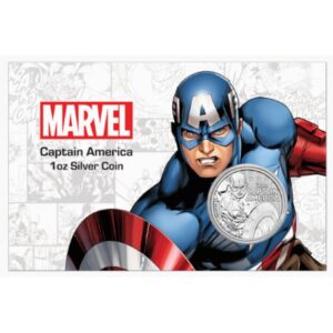 Kapitan Ameryka Marvel 1 uncja srebra 2019 Blister