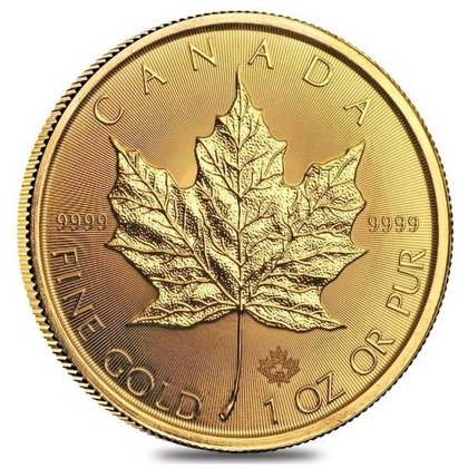 Kanadyjski Liść Klonowy 1 uncja Złota 2020