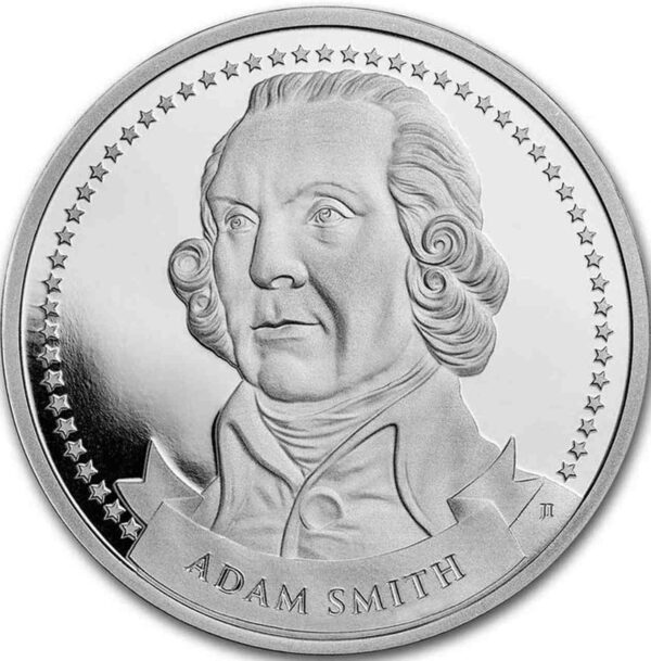 Adam Smith Founders Of Liberty 1 uncja srebra 2023