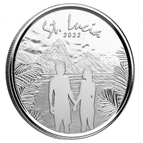 Couple St. Lucia 1 uncja Srebra 2022