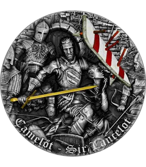 Sir Lancelot Camelot  2 uncje srebra 2022 High Relief