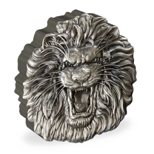 Lion Fierce Nature 2 uncje srebra